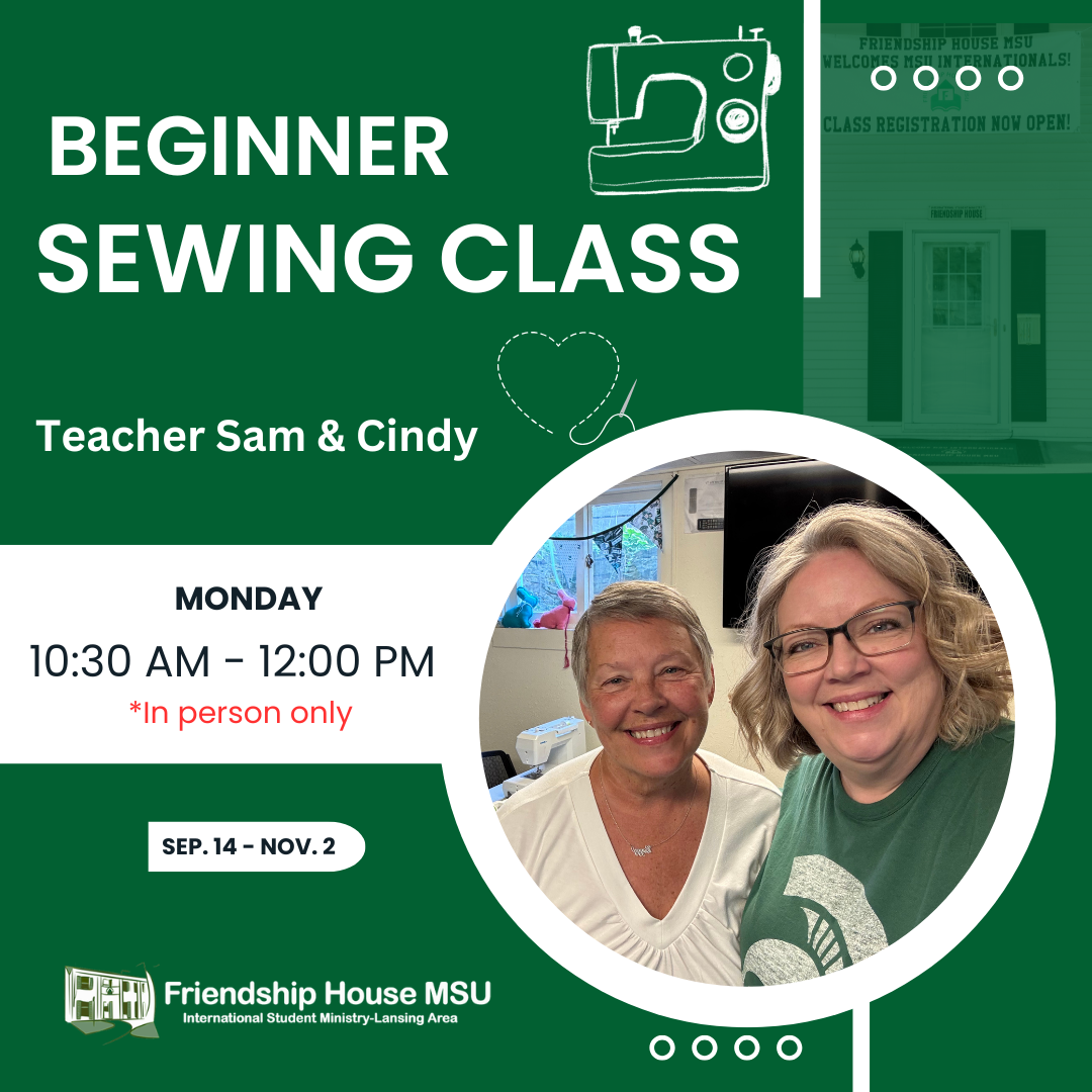 sewing class with Sam & Cindy
